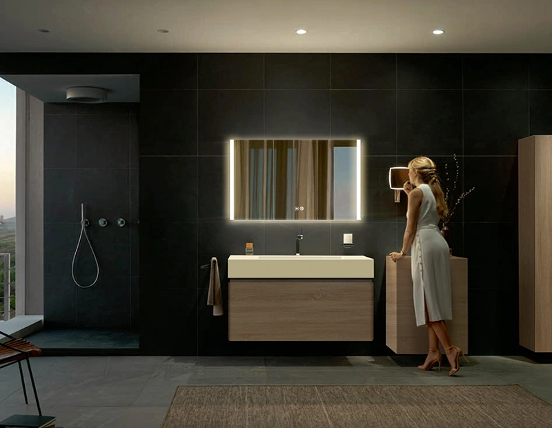 Mosmile Elegant Anti-fog LED Illuminated Light Bathroom Mirror